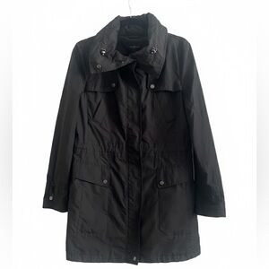 Cole Haan Rain Jacket Coat Black Medium